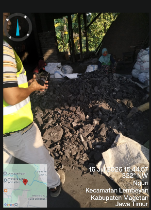 charcoal briquettes close up